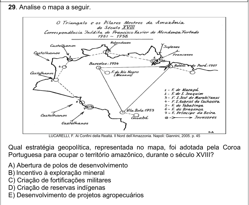 Visual da questão ESA 2023 Q29