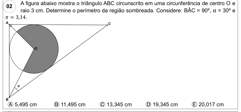 Visual da questão ESA 2024 Q02